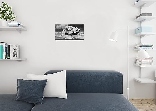 Miniatura 7 de Póster de pared de 24 x 16 pulgadas, prueba de día de panadero, explosión de bomba nuclear, B&W, foto