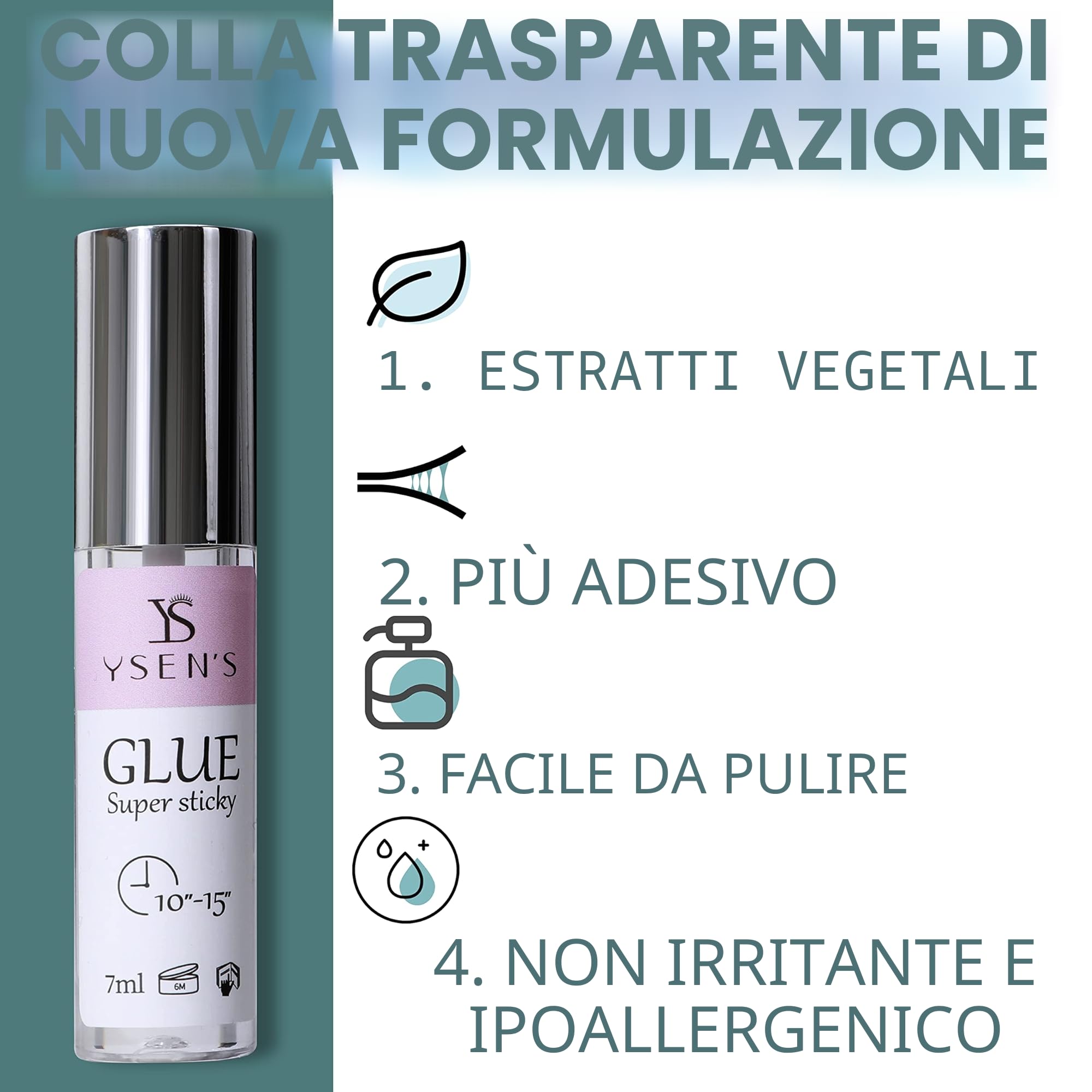 Ysen’s Kit Laminazione Ciglia e Sopracciglia con Tinta Nera – Set Completo 3-in-1 per Lash Lift & Brow Lamination, Ideale per Salone e Domestico
