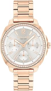 COACH Kitt Women's Quartz Multifunction Watch, Stainless Steel Bracelet, Water-Resistant to 3ATM, Chic and Versatile Timepiece - Gift for Her, 34mm