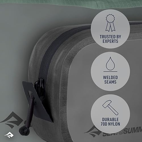 Miniatura 3 de Sea to Summit Cubo de embalaje hidráulico, organizador de viaje resistente al polvo y al agua, LG 7 litros, verde laurel