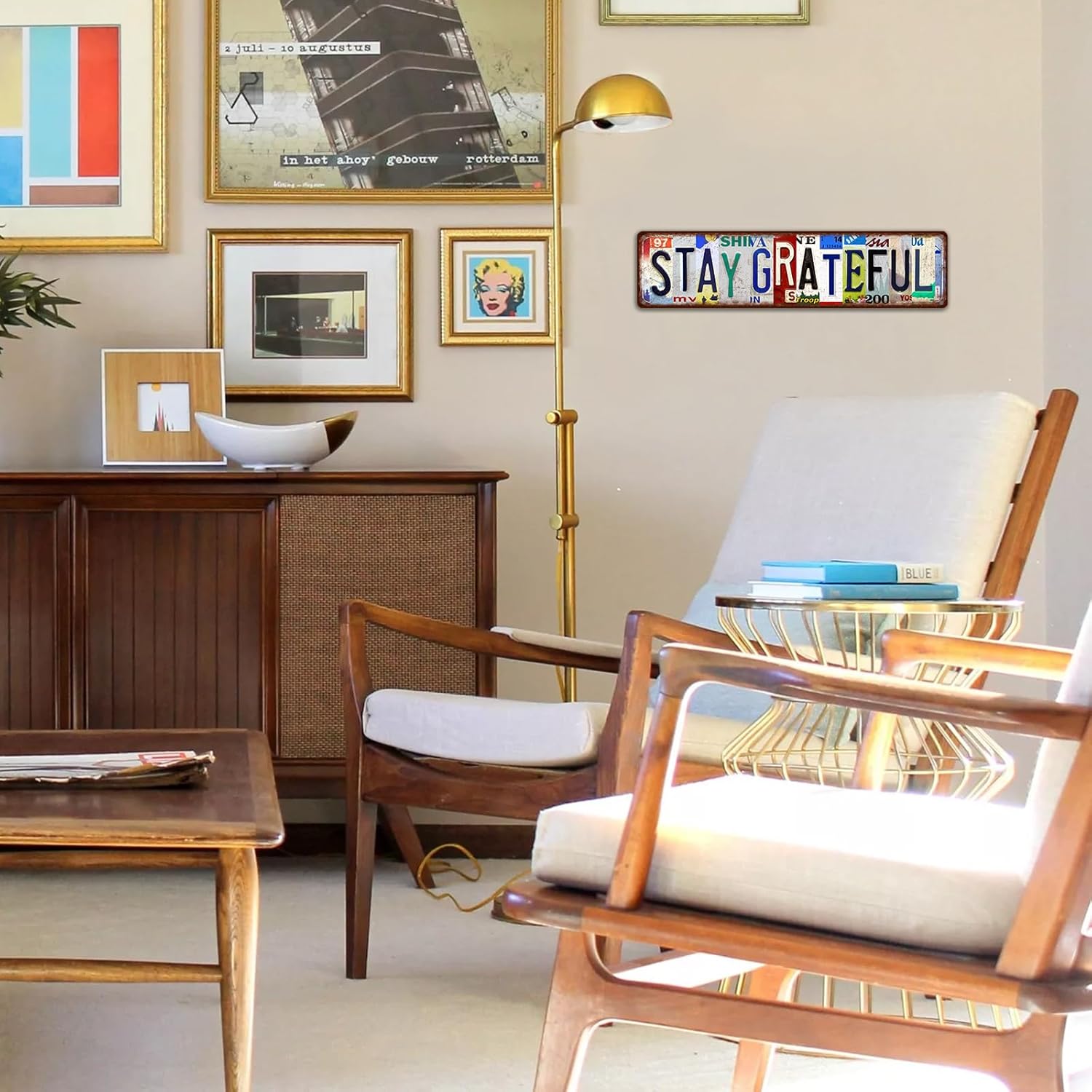 Vintage Stay Grateful Wall Decor Street Signs Metal Tin Signs 16 x 4 Inches - Image 7