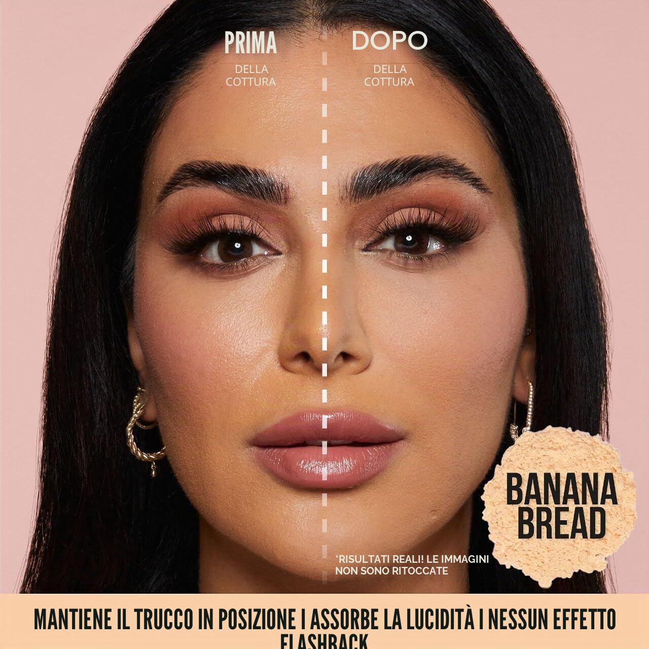 Huda Beauty, Cipria in polvere libera Easy Bake, 20 g, tonalità Pound Cake