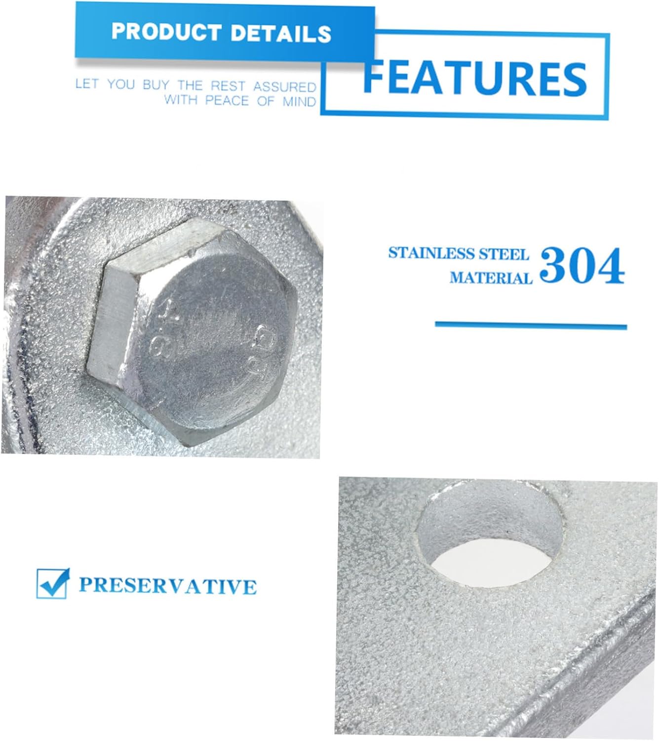 KICHOUSE Heavy Duty Steel Swing Hooks Set for Outdoor Swings and Hammocks Locking Hooks for Backyard Playground and Park Use