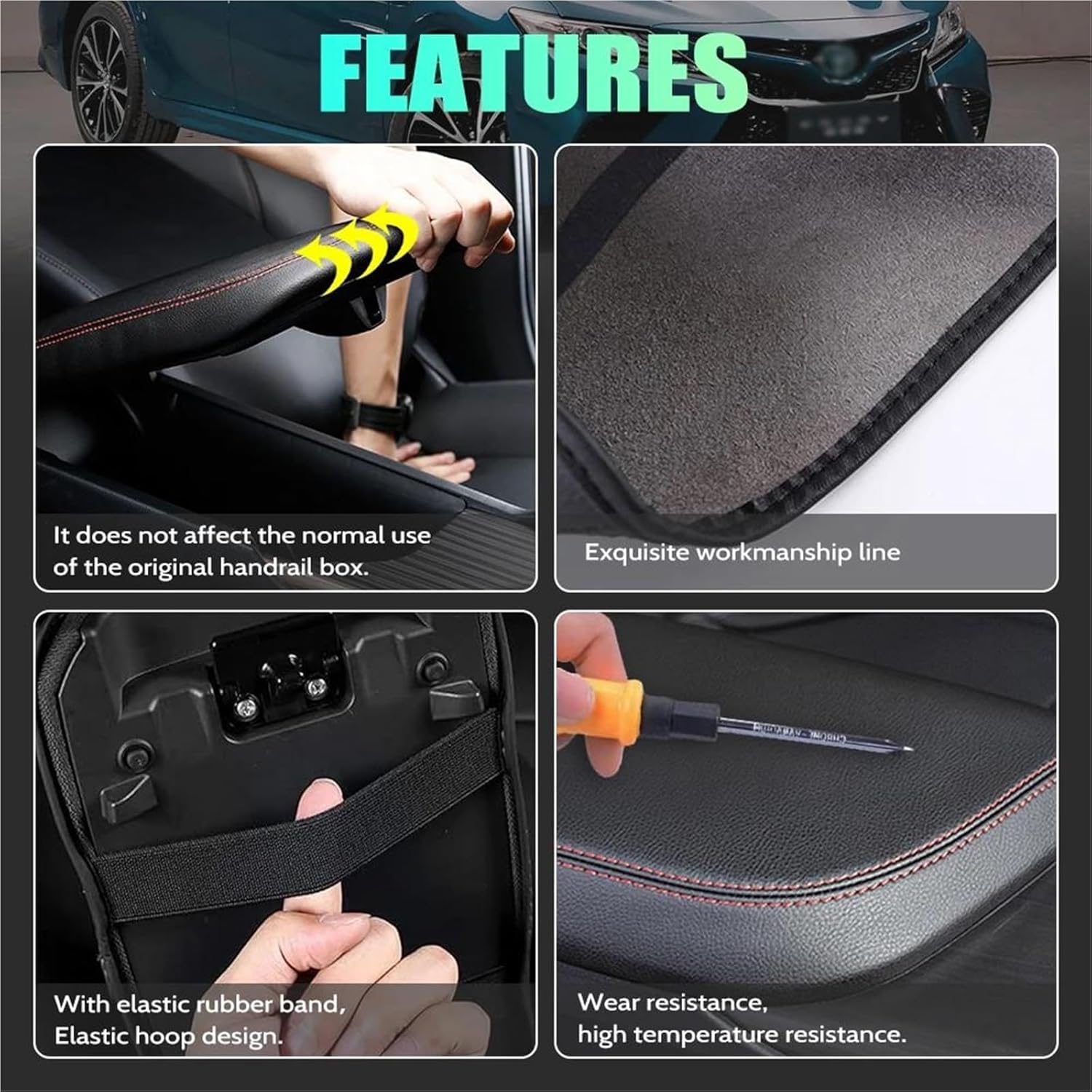 Armrest Box Protection Cover Compatible with Camry 2022 2021 2020 2019 2018 LHD(for 06-11)