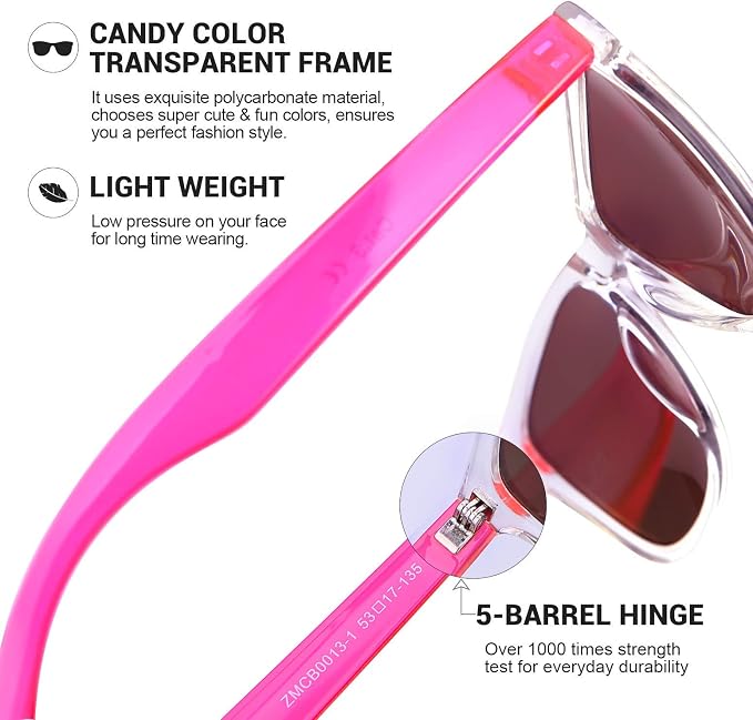 COLOSSEIN Womens Sunglasses UV400 protection non-polarized lenses – Block 100% of UVB and UVA rays