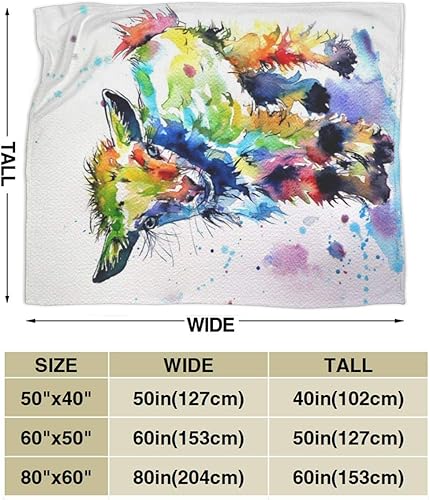 Miniatura 4 de Manta de cabra, regalos para niñas y niños, bonita manta colorida para sofá, manta de franela con animales, regalos de cumpleaños, 50 x 60 pulgadas