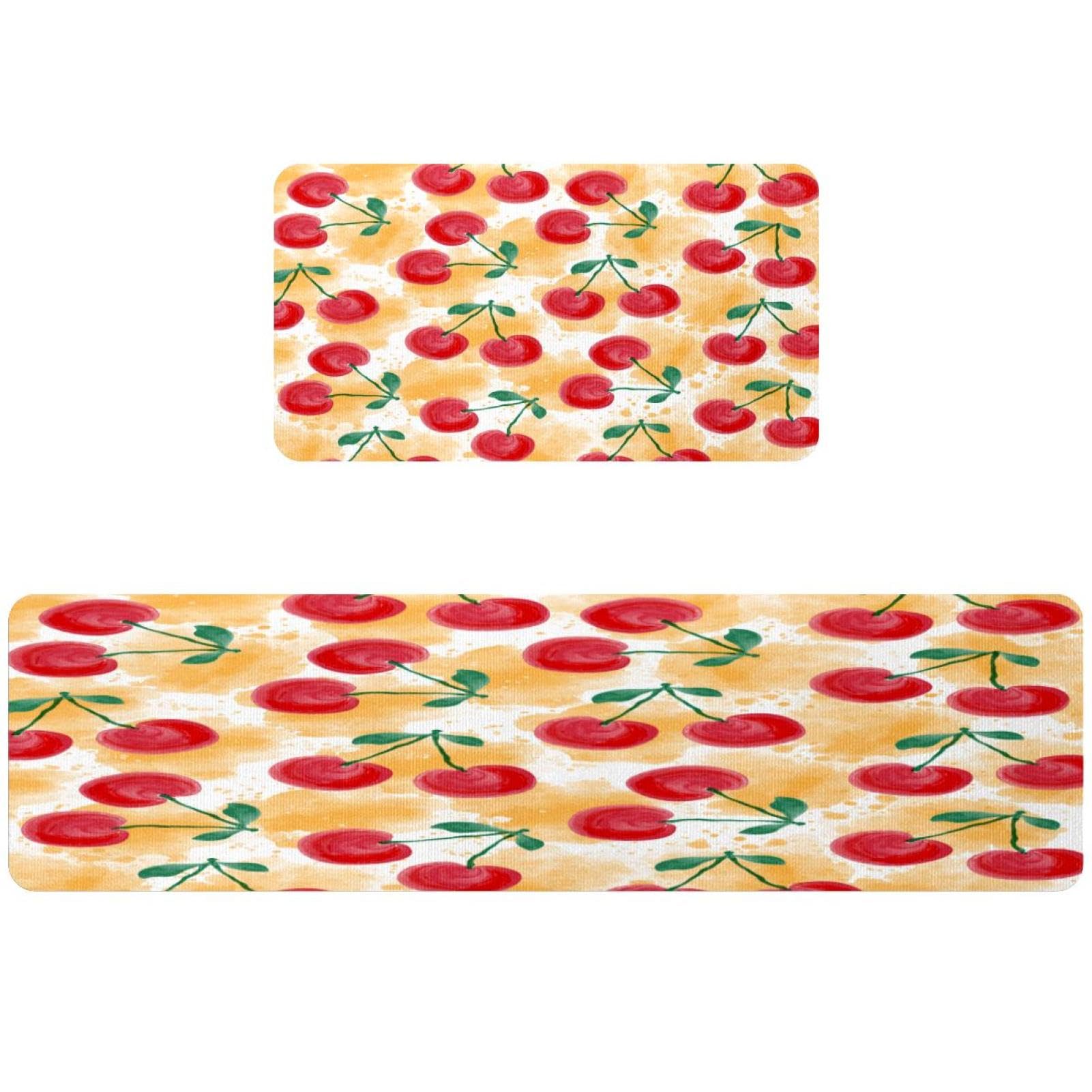 Alfombrillas de cocina lavables tapete absorbente antideslizante para pasillo de 2 piezas