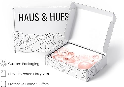 Miniatura 4 de HAUS AND HUES Decoración de pared rosa rubor, flautas de champán, arte de pared rosa para decoración de pared de dormitorio, decoración de