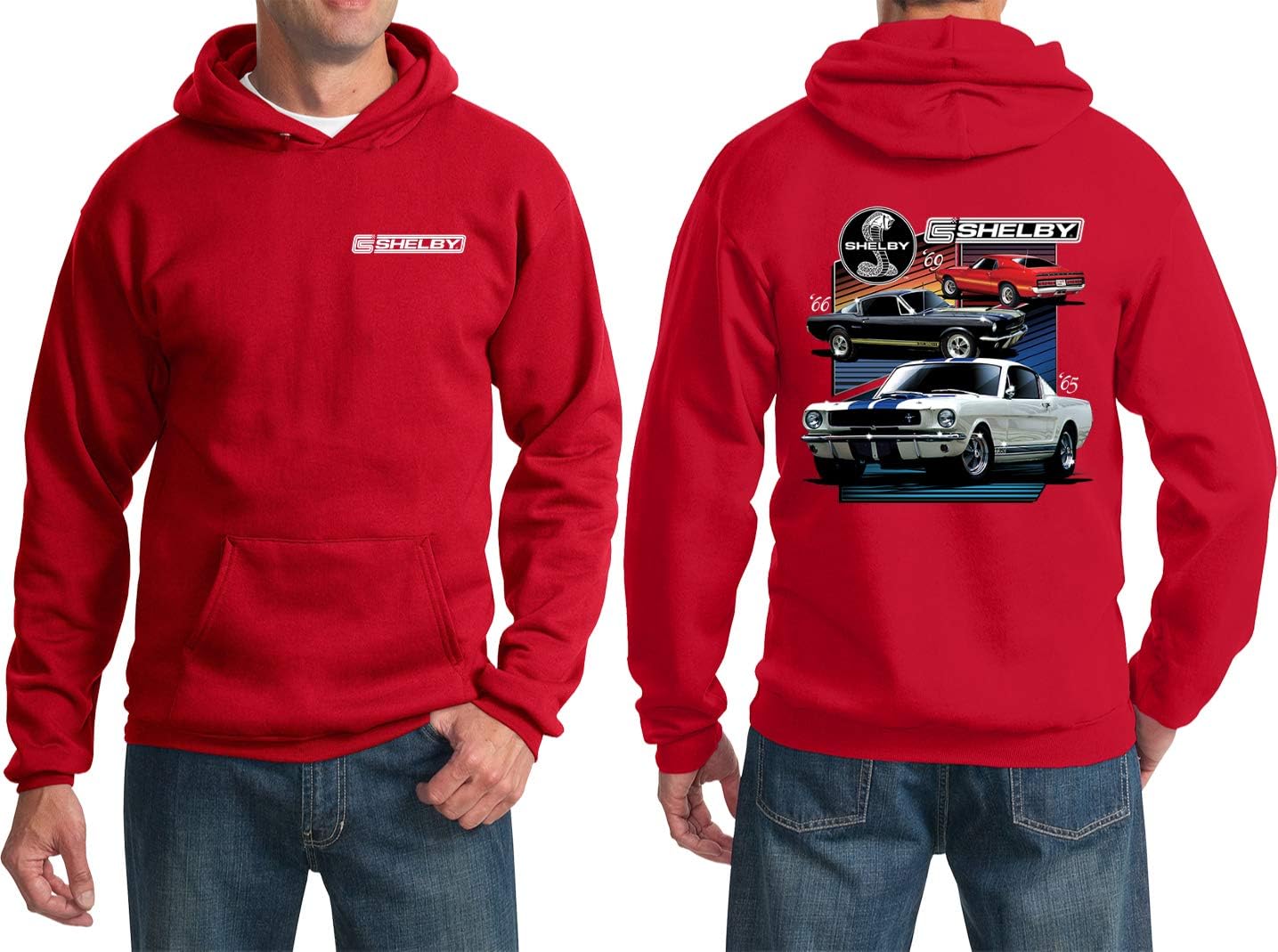 Ford Mustang Hoodie Various Shelby Front and Back