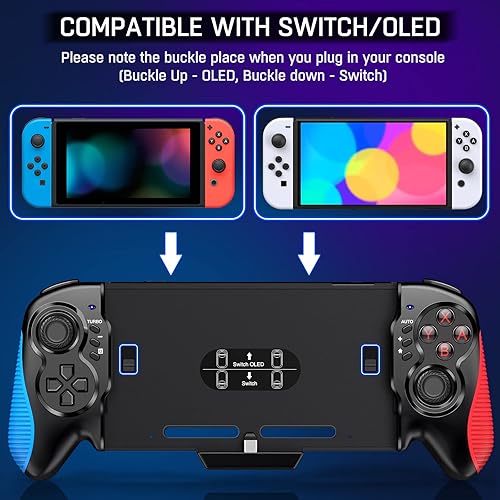Miniatura 3 de Gammeefy Switch Controllers, Switch Controller One Piece Joy Pad Replacement for Switch Pro Controller, Switch Controllers Remote Suitable for Big
