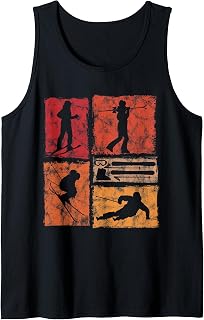 Vintage Skiing - Winter Ski Sport Skier - Skilife Graphic Tank Top