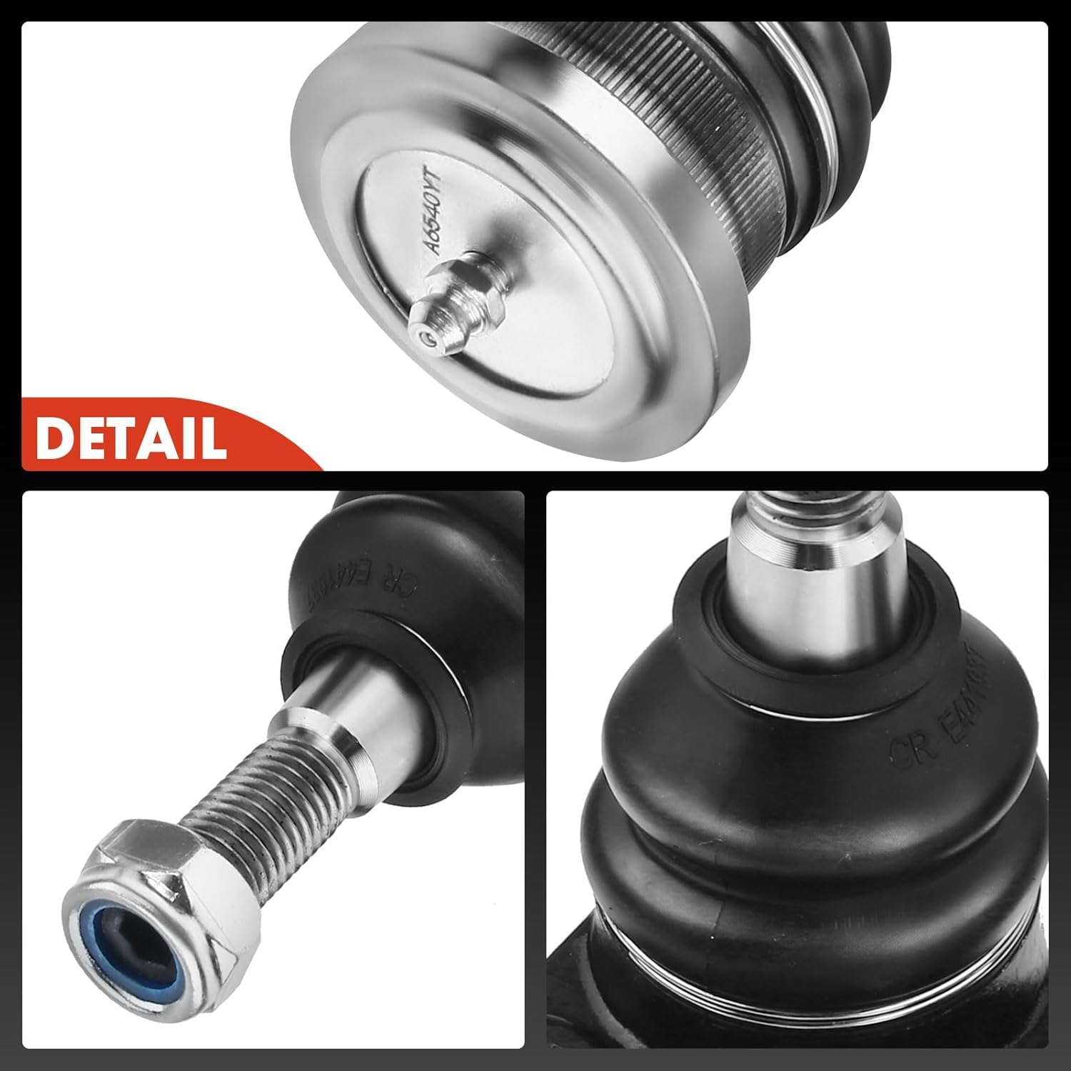 A-Premium Set of 4, Front Upper & Lower Ball Joints Kit, Compatible with Chevrolet Silverado 1500 1999-2006, Silverado 1500 Classic 2007, GMC Sierra 1500 1999-2006, Sierra 1500 Classic 2007, RWD