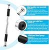Adjustable Pull Up Bar for Home, Stainless Steel Hanging Bar for Doorway - Strength Training Equipment for Men & Women, Home Gym Chin-Up Bar