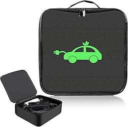 Sac Rangement pour Cable Recharge Voiture Electrique, Tissu 600d Oxford Résistant Aux Rayures étanche Inodore 32x32x10cm Rangement Cable Ev pour Chargeur De Voitures, Câbles Accessoires