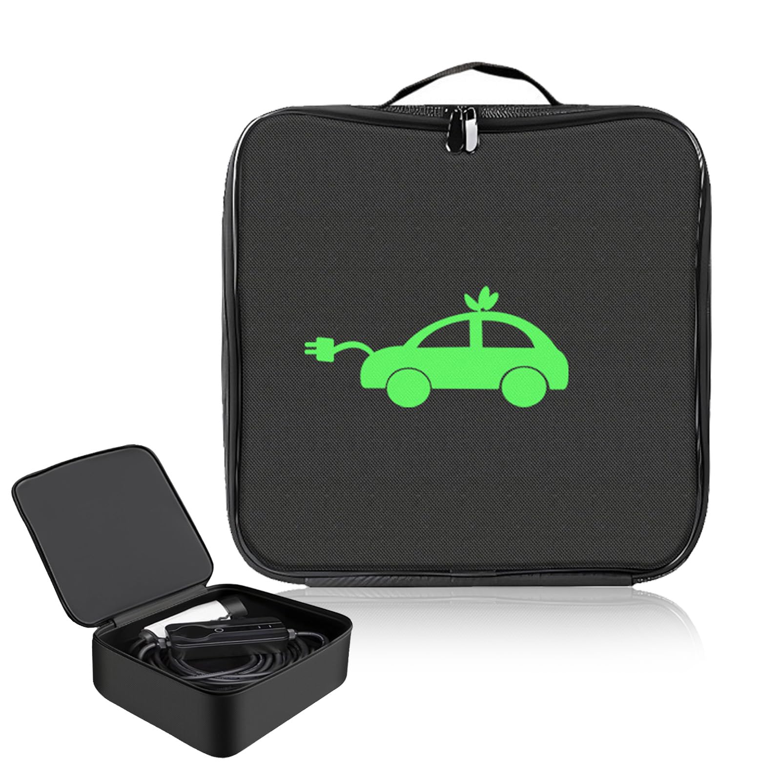 Sac Rangement pour Cable Recharge Voiture Electrique, Tissu 600d Oxford Résistant Aux Rayures étanche Inodore 32x32x10cm Rangement Cable Ev pour Chargeur De Voitures, Câbles Accessoires