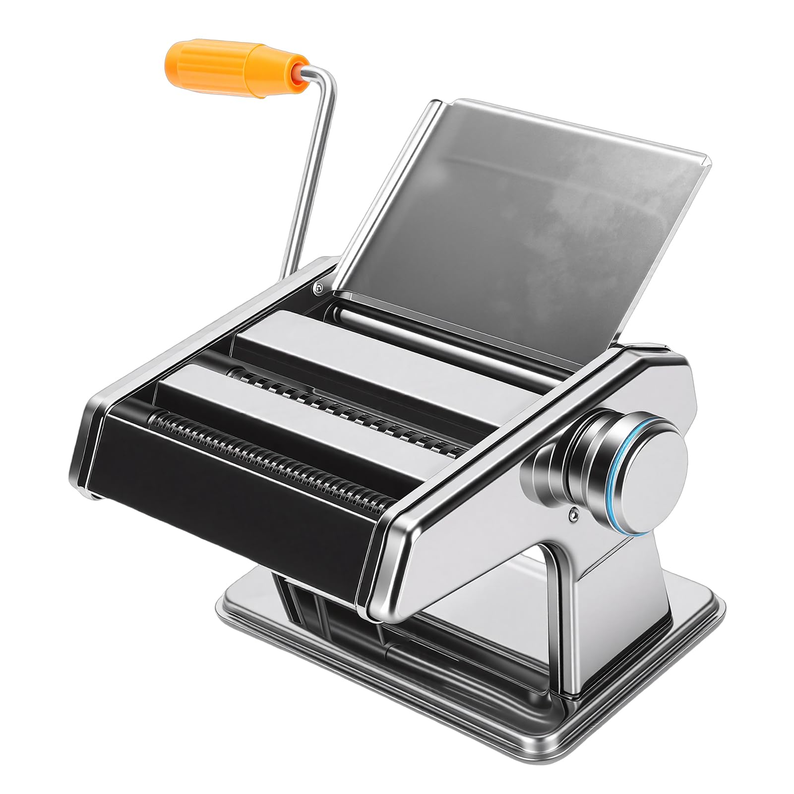 Fdit Nudelmaschine, Verstellbare Nudelmaschine aus Edelstahl für Hausgemachte Nudeln und Knödel, 1 X
