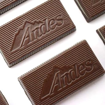 Andes Creme De Menthe Thin Mints - 2.5 Pounds of Bulk After Dinner Mints - Rectangular Chocolate Sandwich Mint Candies - 40 Oz Tub, 240 Count