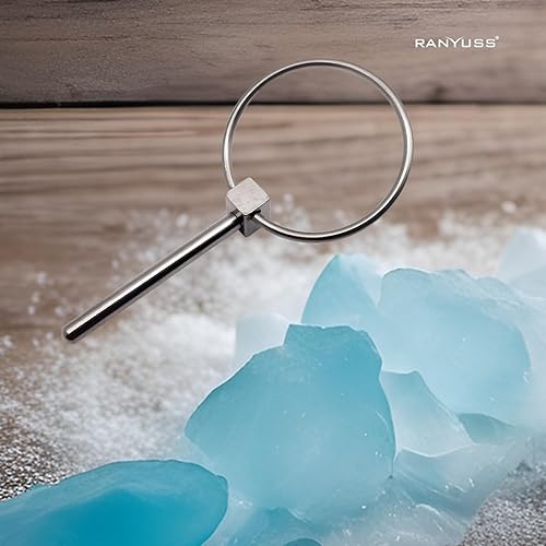 Miniatura 4 de Par de acero inoxidable 316 de diámetro. 0.177 in (316 pulgadas) Tractores agrícolas Remolques excavadoras Lynch Pin enganche pasadores remolque