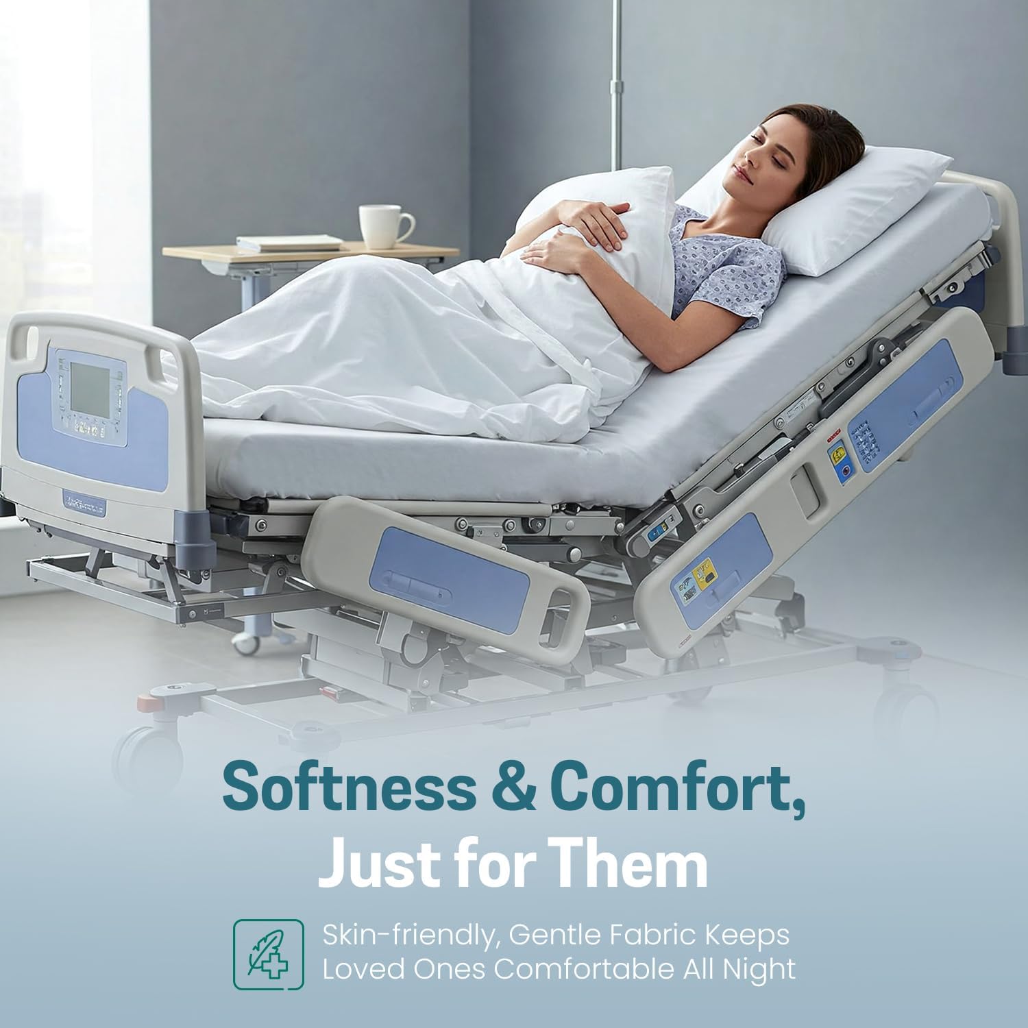 2 Pack Fitted Hospital Bed Sheets – 36” x 84” x 12” | Ultra Soft Double Brushed Microfiber | Deep Pocket Sheet with Full Elastic | Breathable, Durable & Wrinkle-Resistant – White