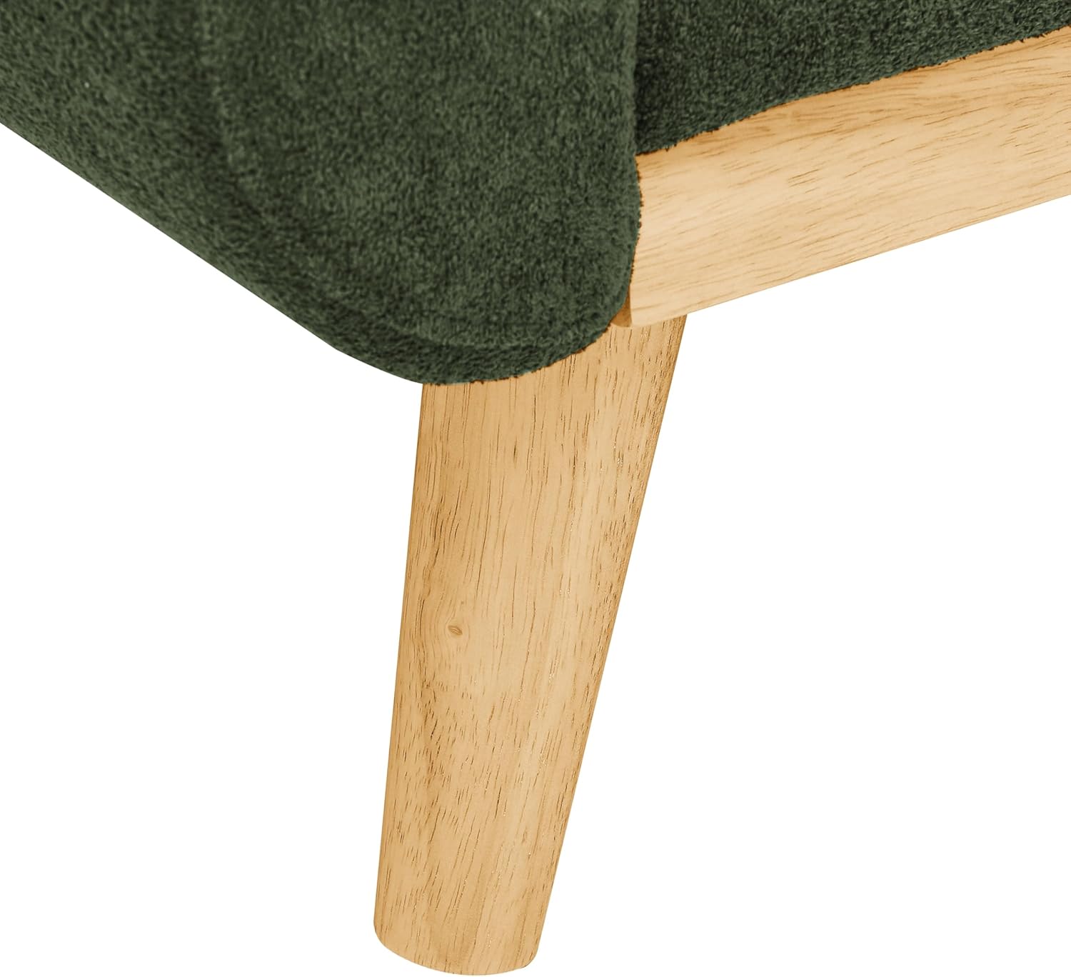 67" Green Loveseat Sofa, Mid Century Modern Love Seat Sofas and Comfy Couches for Living Room, Button Tufted Small Cloud Couch for Bedroom Office Apartment Small Space, Easy Assembly (Dark Green)
