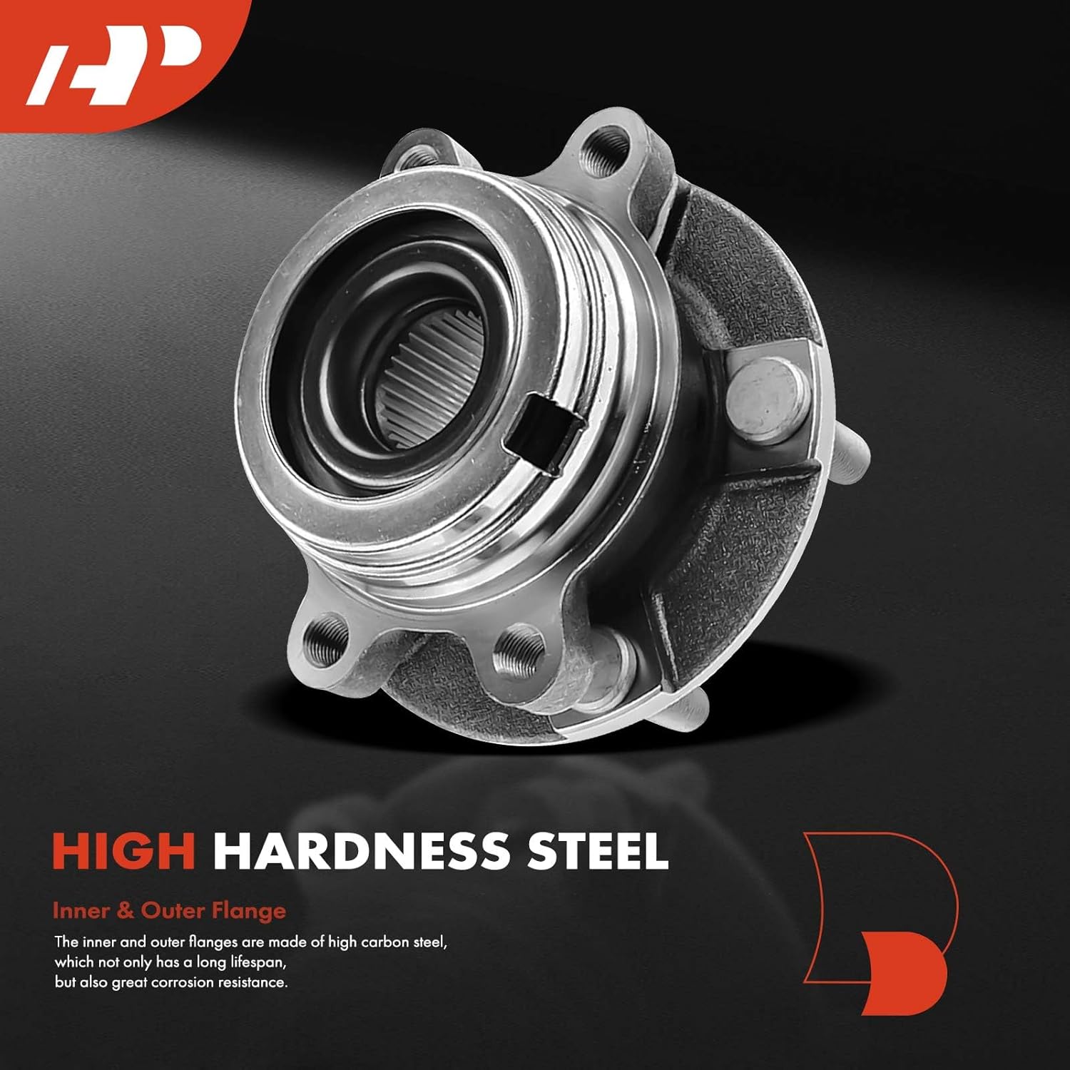 A-Premium Front Left Wheel Bearing and Hub Assembly with 5-Lug Compatible with Nissan Murano 2009-2017, Quest 2011