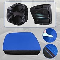 Vista 6 de Funda para reposabrazos de consola central adecuada para Dodge Ram 1500 2500 3500 2019-2023 con asiento de cubo, protector de piel antiarañazos