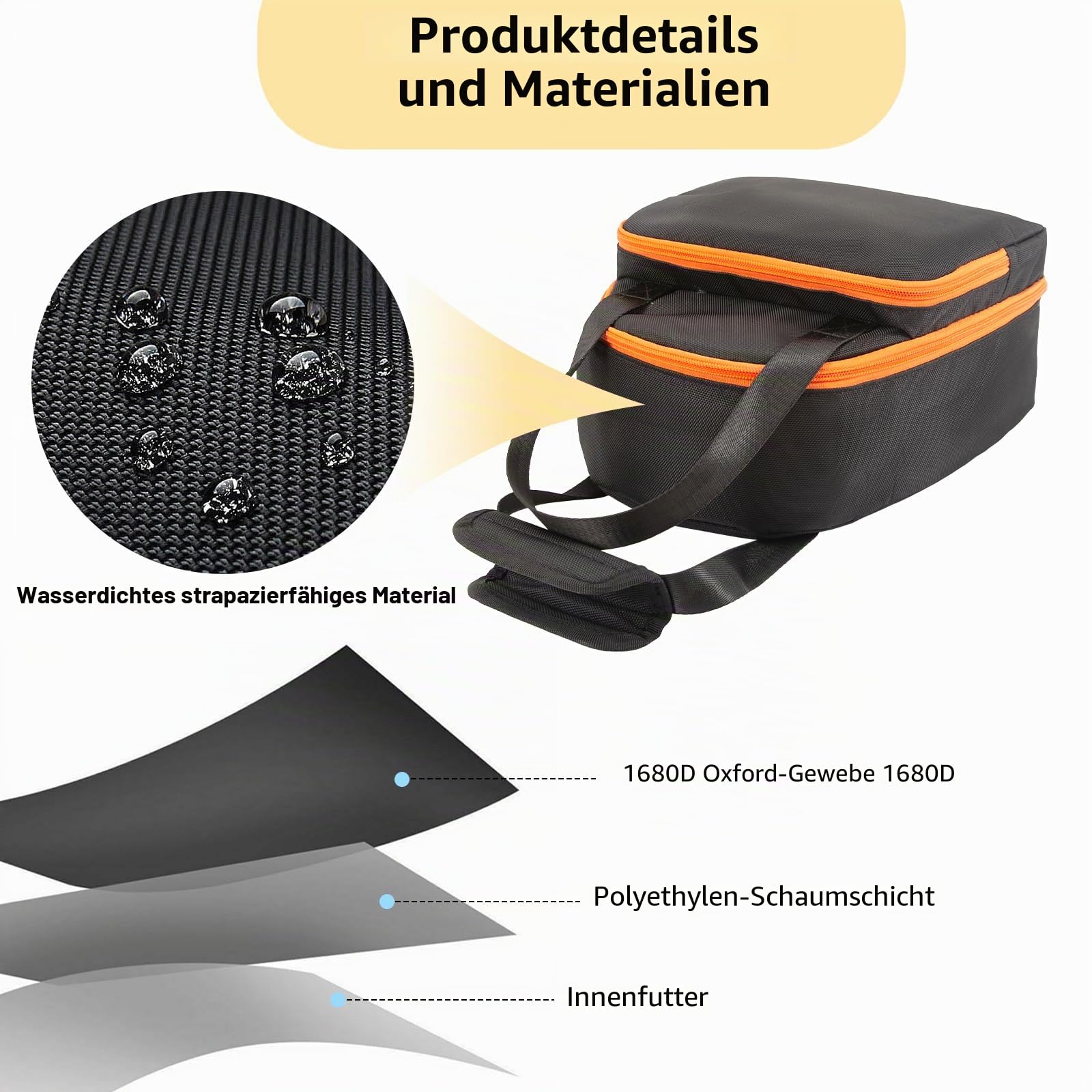 Paddelboard-Pumpentasche, Oxford-Tragetasche für SUP-Pumpe, Aufbewahrungstasche für elektrische Luftpumpe, Shark II, Paddelboard-Zubehör (nur Tasche)