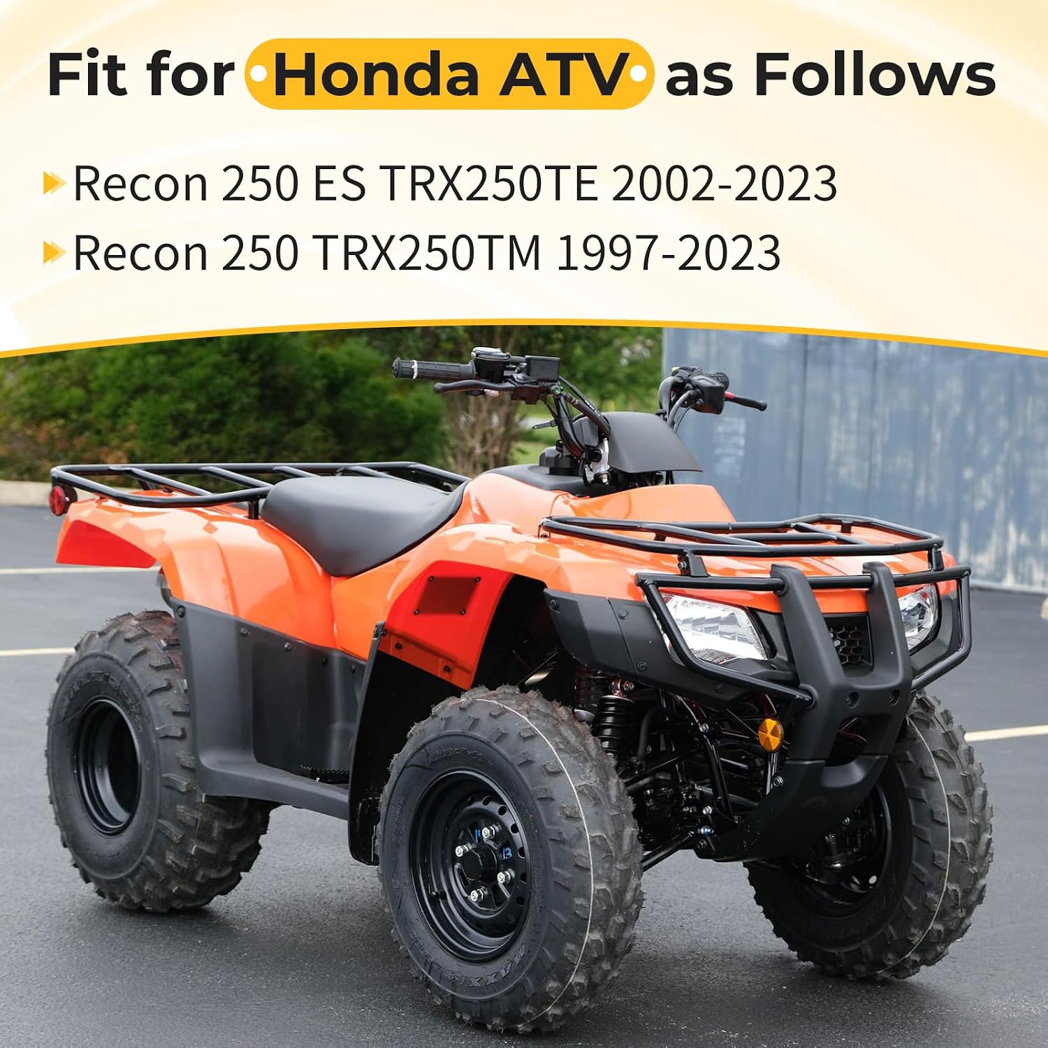 M MATI Heavy Duty Trailer Hitch Receiver Ball Mount for Honda ATV Recon 250 TRX250 1997-2023