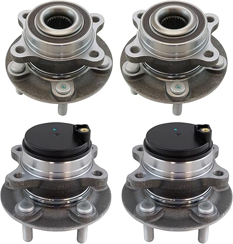 Vista 624 de TRQ Juego de 2 rodamientos y bujes de rueda trasera izquierda y derecha compatible con Ford Expedition 2007-2010 Lincoln Navigator 2007-2010