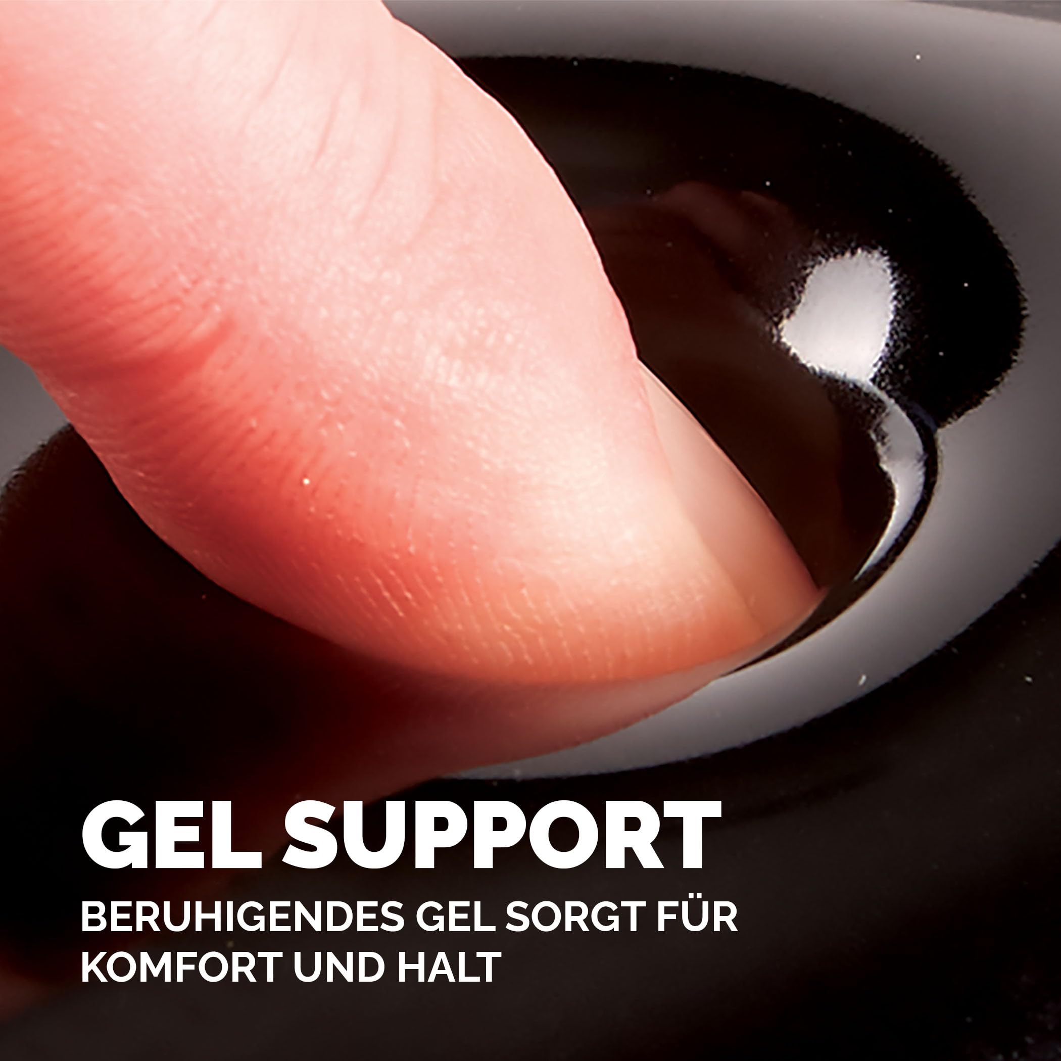 Fellowes Crystals Gel Tastatur Handgelenkauflage - schwarz & Mauspad mit Handgelenkauflage Crystals, mit Gelfüllung, ergonomisch, abwaschbar, schwarz