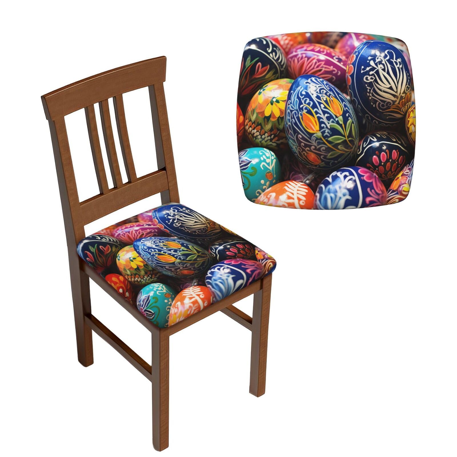 Housses de chaise de salle à manger lavables pour des repas de famille colorés