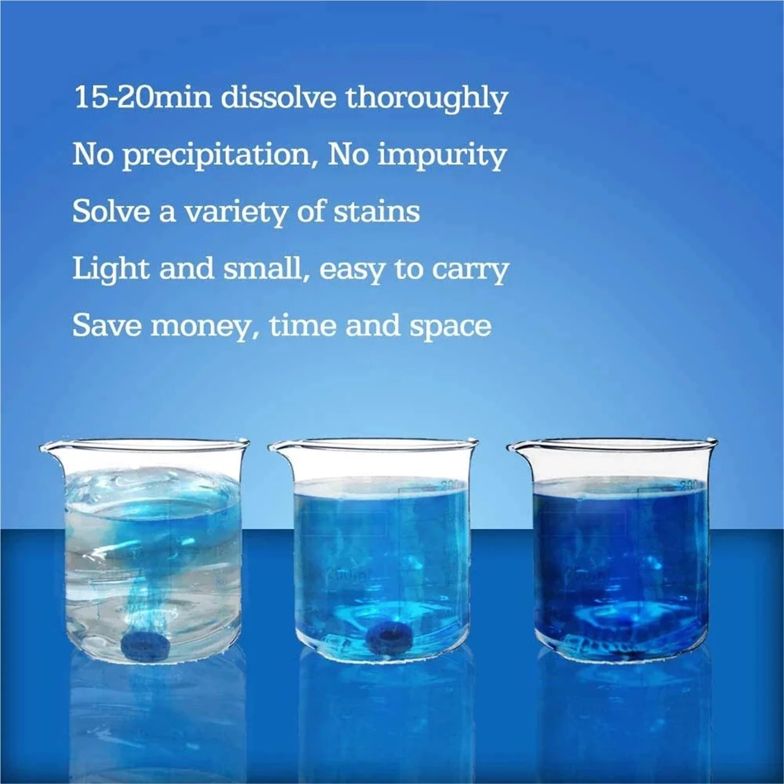 Pulizia cristalli Set solido concentrato per detergente per parabrezza per auto, compressa effervescente, liquido lavavetri universale per vetri Impianto Lavavetro Parabrezza(300PCS)