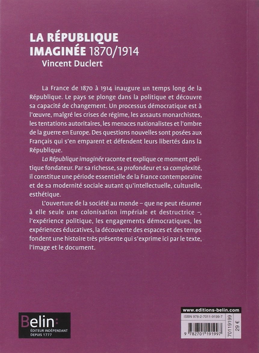 La République imaginée (1870-1914): Version compacte
