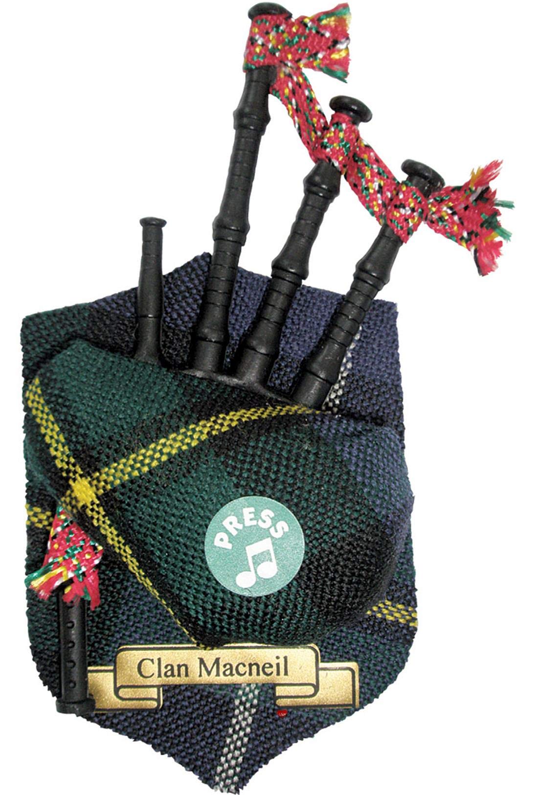 I LUV LTD MacNeil Clan Musical Bagpipe Fridge Magnet, Made in Scotland
