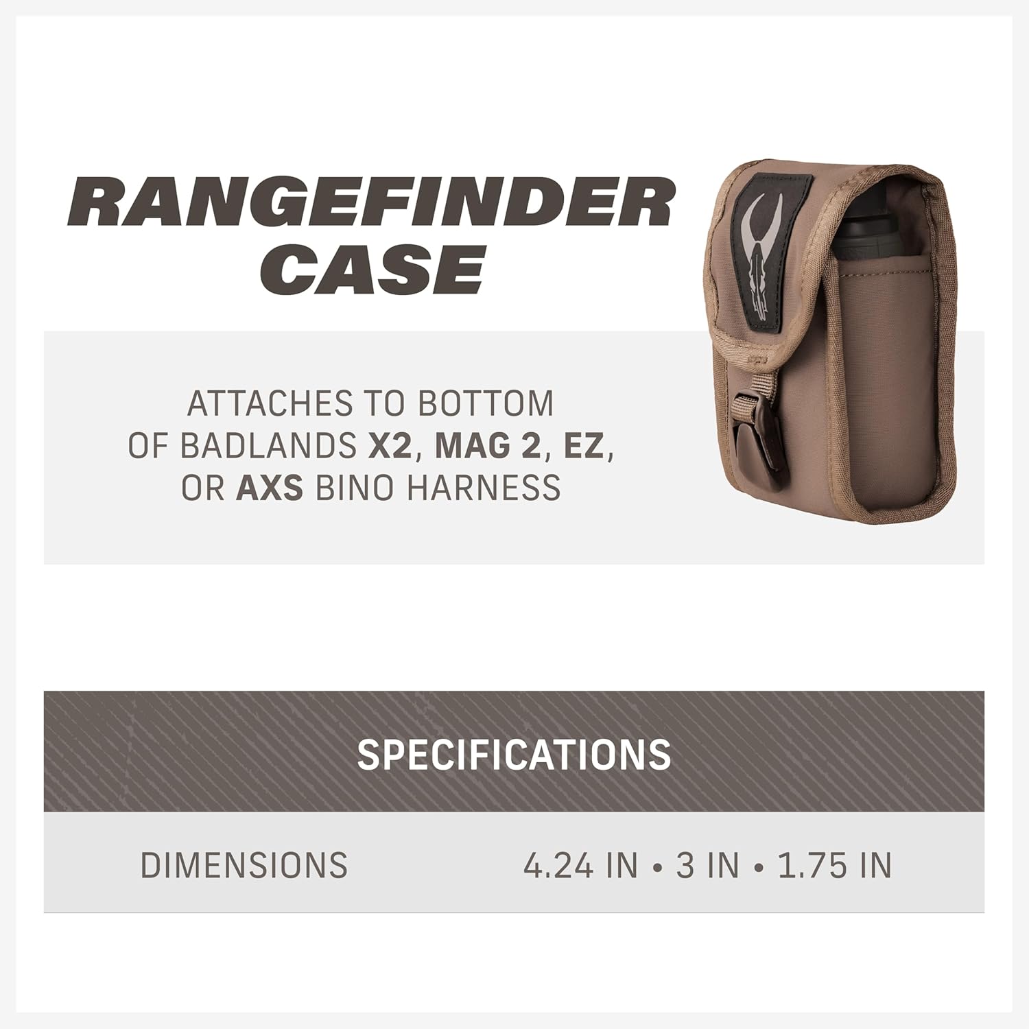 Badlands RF Case - Padded Rangefinder Protection for Hunters Who Need Quick Access to Distance Measurements, Olive