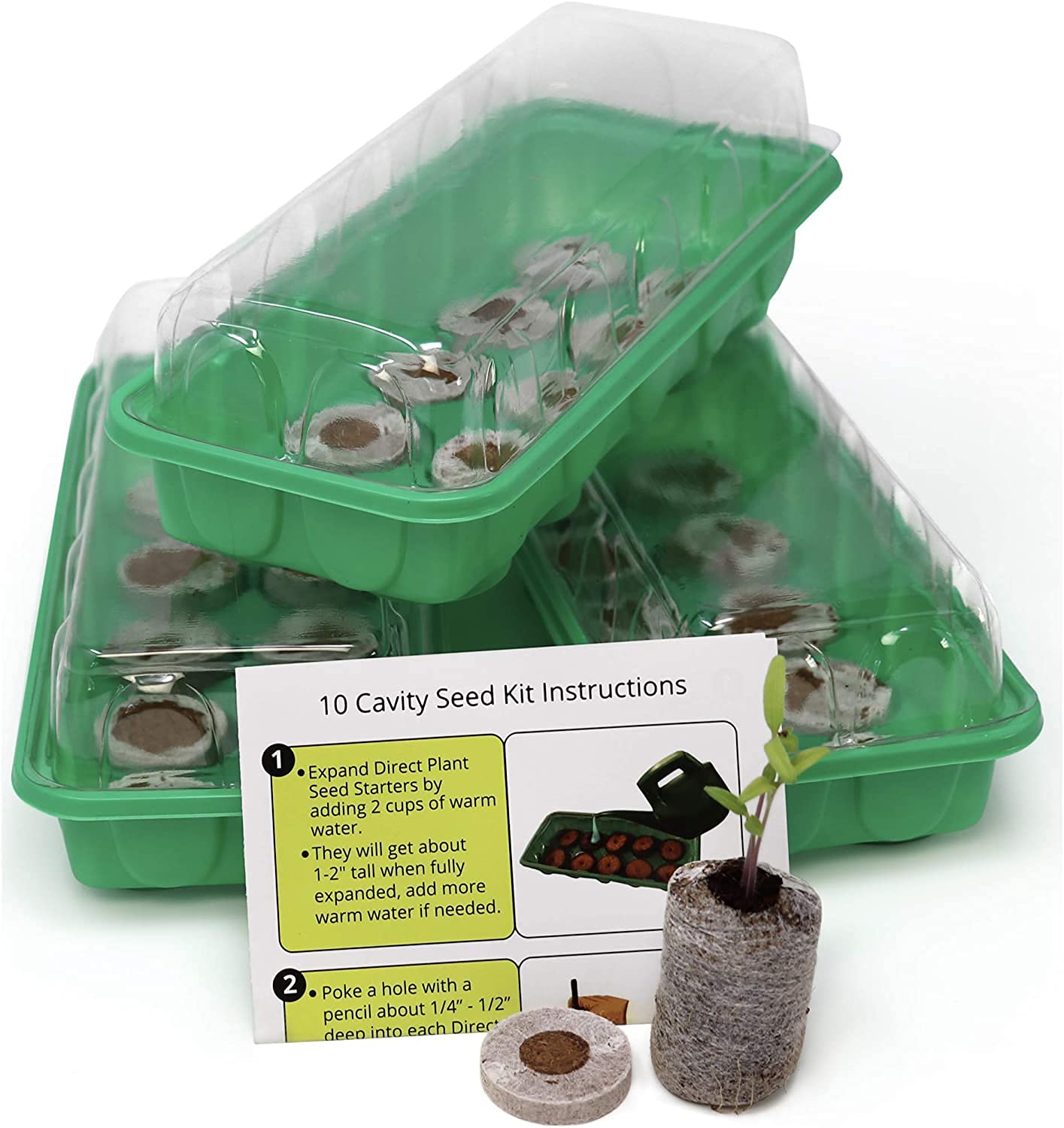 Window Garden Greenhouse Seed Starter Kit Mini Reusable Plastic