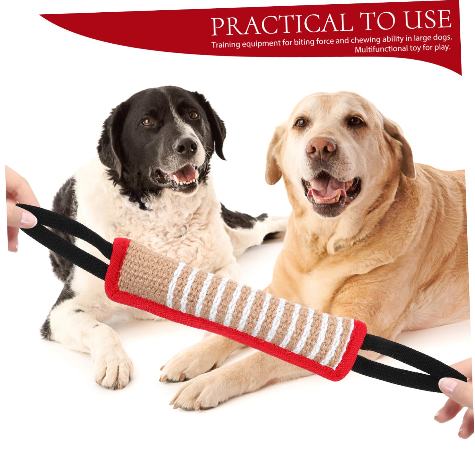 BESPORTBLE 5stücke Dog Tug Toy Jute Bisskissen Für Hundetraining Interaktives Spielzeug Für Große Und Kleine Hunde Und Zerren Und Langlebig
