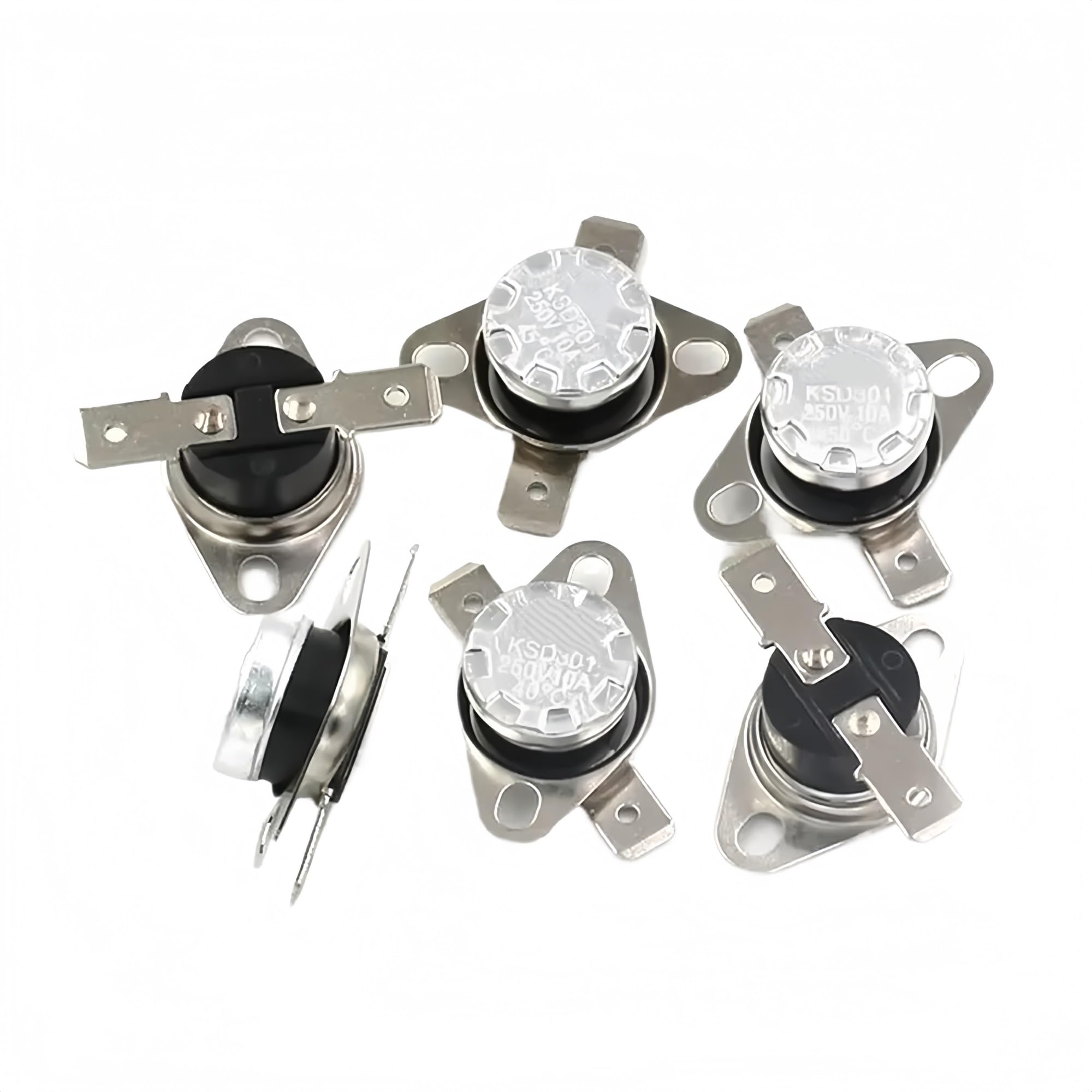 5 Pièces Interrupteur Commande Température KSD301 Interrupteur Thermostat Commande Temperature Pour Divers Produits Chauffage Electrique Interrupteur Commande Thermique40 88461633