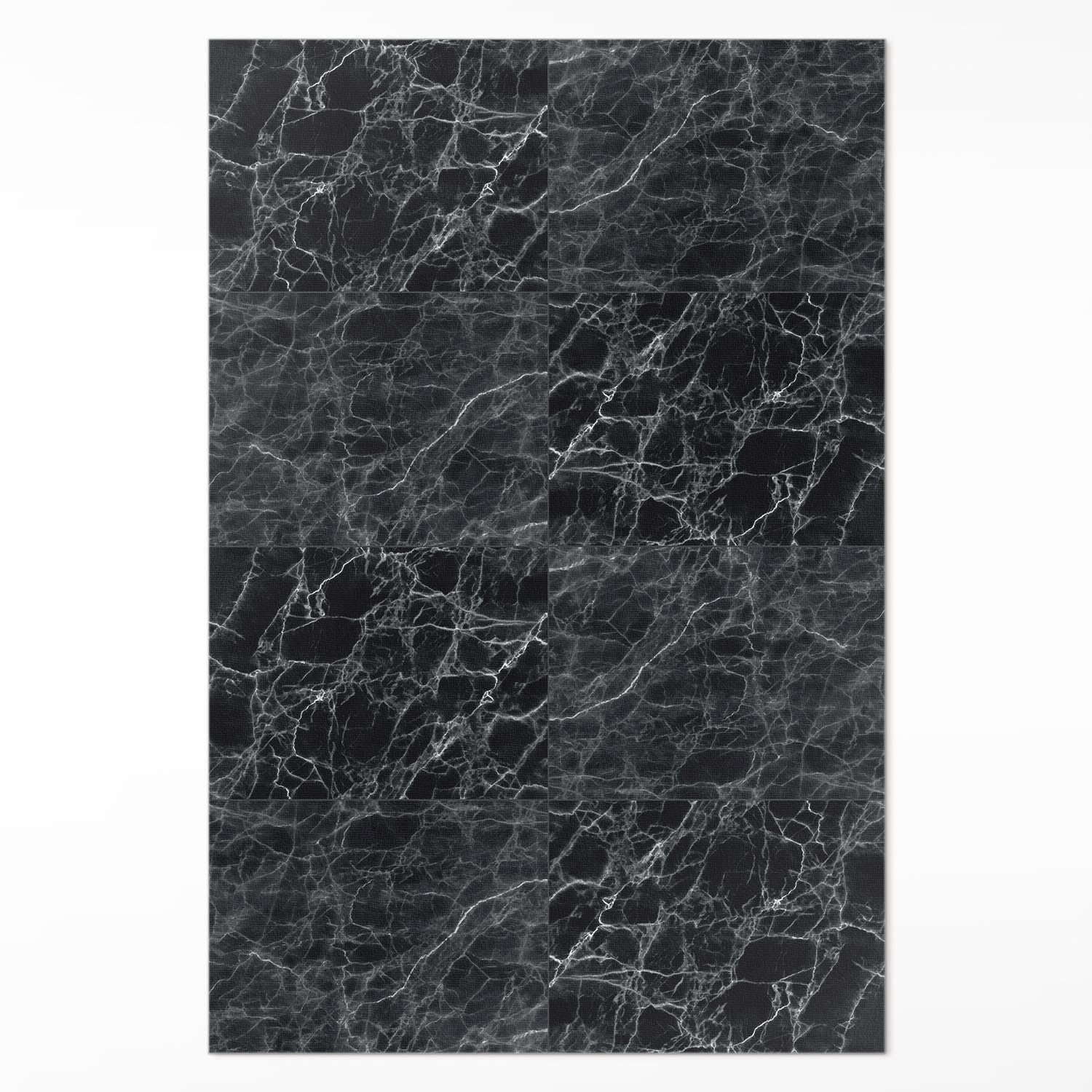 Tapis de sol vinyle résistant à la décoloration et facile à nettoyer 60x90 cm marbre foncé
