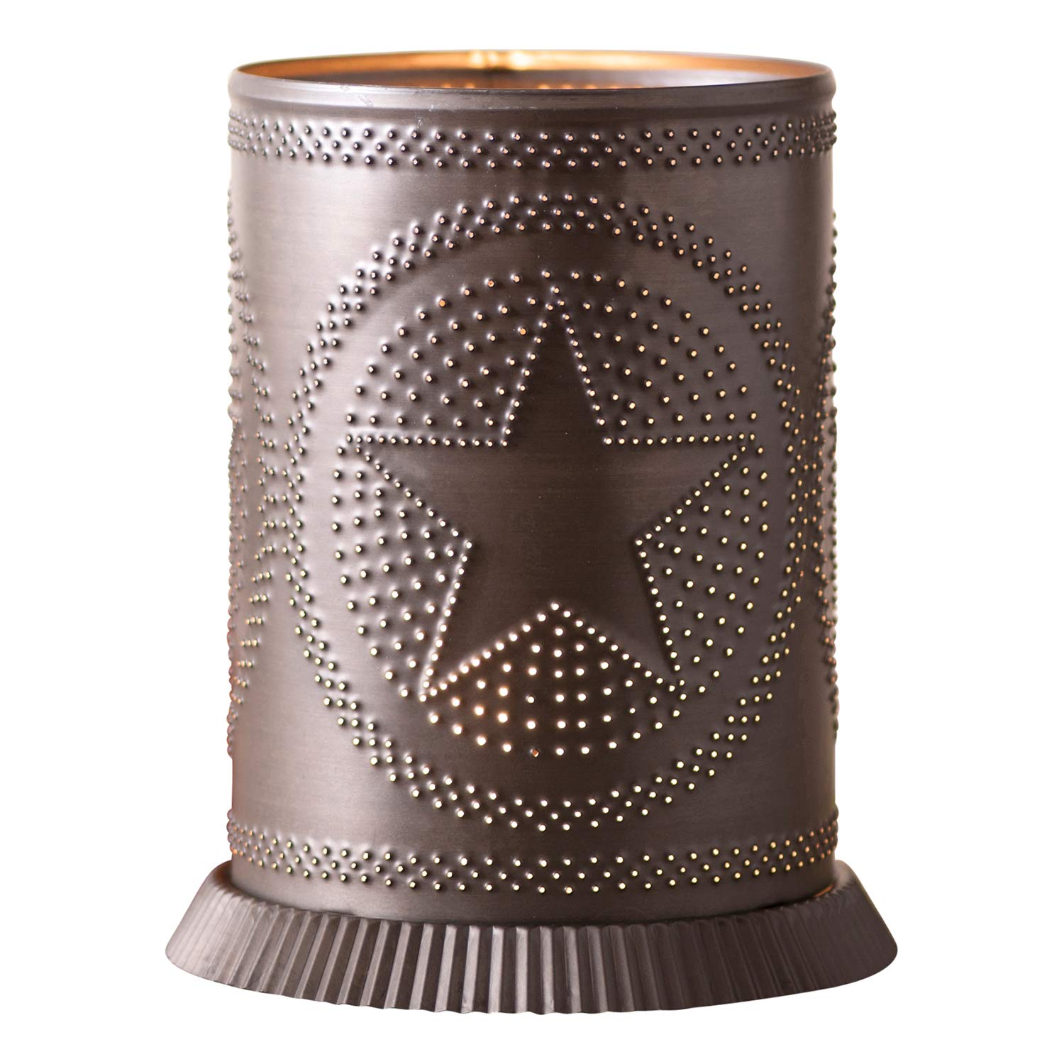 Irvin's Country Tinware Candle Warmer with Regular Star in Kettle Black