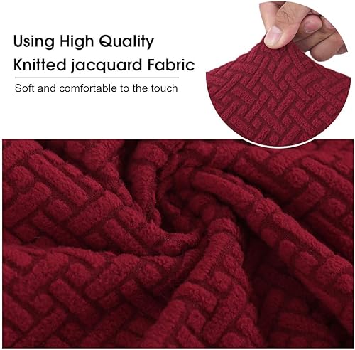 Miniatura 9 de Juego de 6 fundas para sillas de comedor de gran tamaño, elásticas, extraíbles y lavables, fundas para sillas Parsons con respaldo alto para