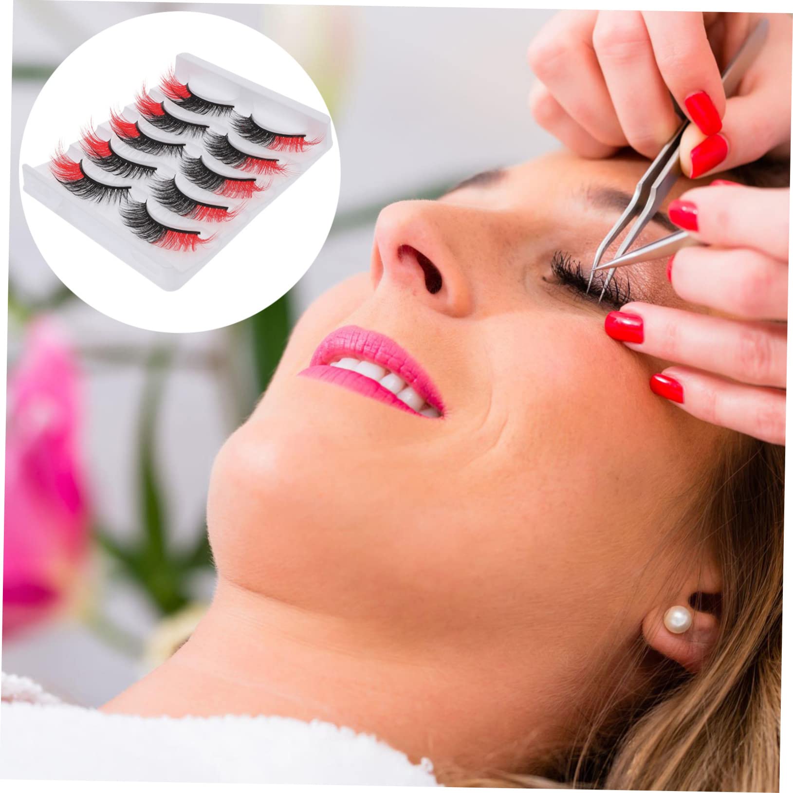 5 Set Di Ciglia Finte Naturali Set Di Extension Per Ciglia Con Delicate Extension in Scatola 5 Paia*5