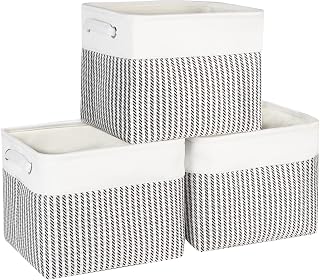 Fabric Storage Bins, 12x10x9.5 Inch Storage Cubes Baskets, 3 Pack