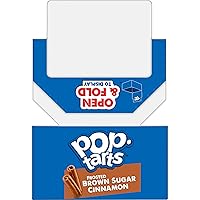Vista 6 de Pop-Tarts Pasteles tostadores, alimentos para el desayuno, aperitivos para niños, azúcar moreno esmerilado canela (144 tartas)