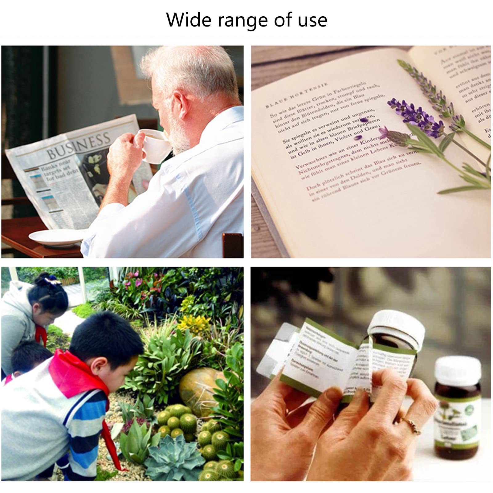 60x-100x Zoom Microscope LED Lighted Glass with Stand Pocket Magnifier for Jade Identification Precision-Part