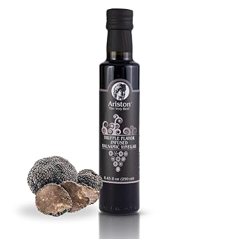 Ariston "The Very Best" Premium Balsamic Vinegar Barrel Aged, Gourmet Quality, Product of Italy Vegan, Gluten Free, GMO Free, No Added Sugar, All-Natural, 8.45 fl oz 250ml Truffle