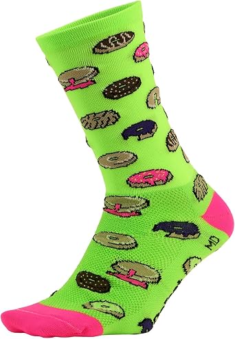 DEFEET Aireator 6" Designs Cycling Running Everyday Sock | USA-made Aireator socks with open mesh airflow, moisture-wicking Repreve recycled poly, low-bulk fit, no-feel toe seams
