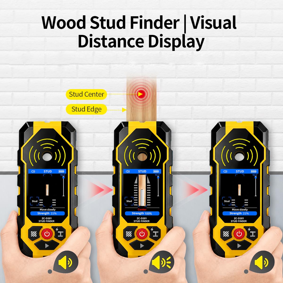Stud Finder Wall Scanner - Detect Wood, Metal & Wires -5
