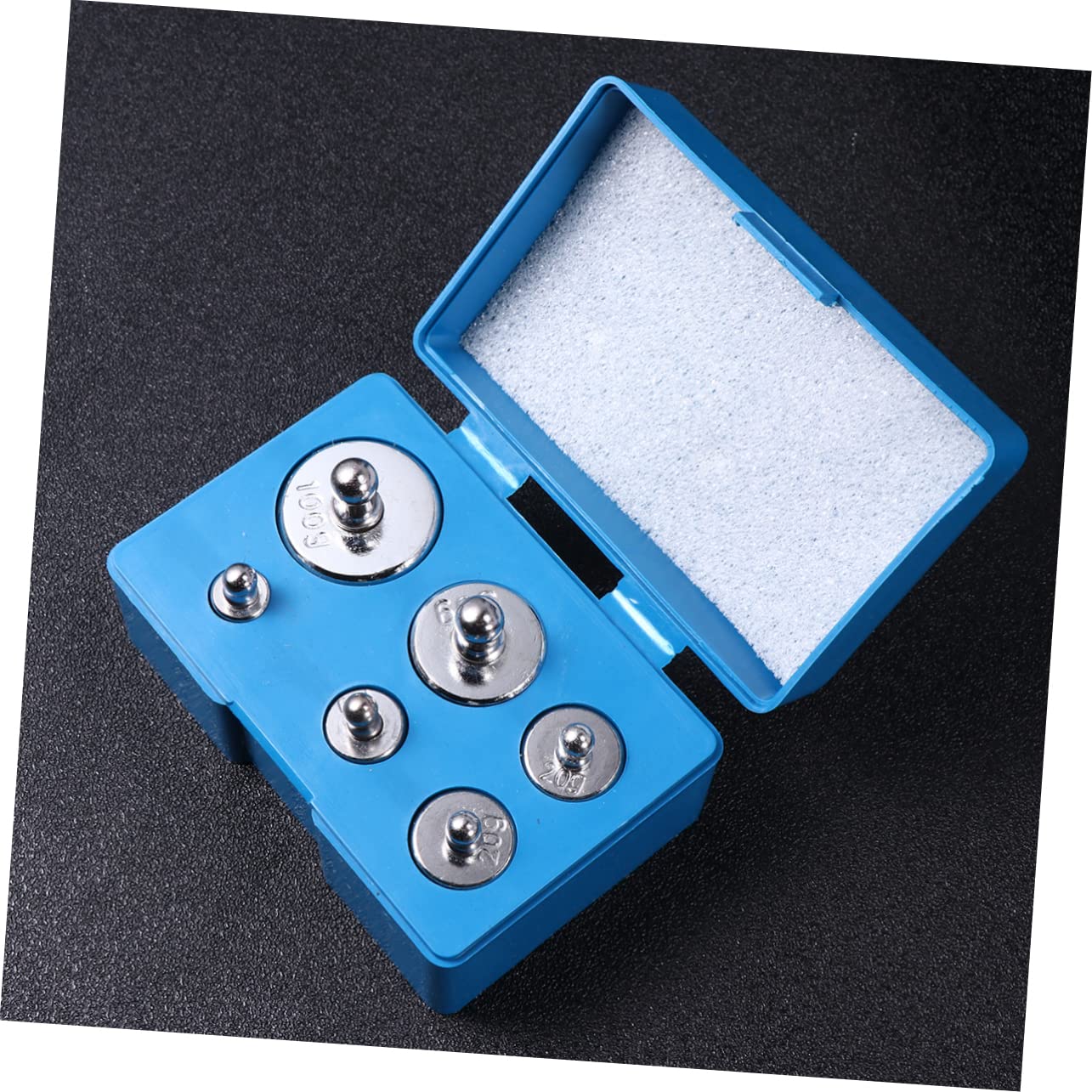100g Calibration Scale Weights Chrome Plated Precision Balance Weights Set Scale Easy Tweezers Access
