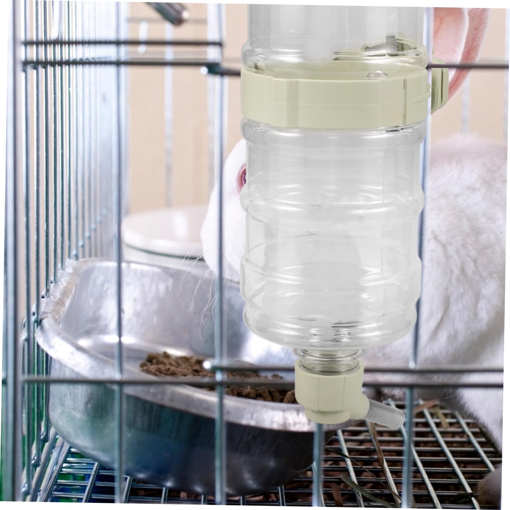 BESPORTBLE 2piezas Dispensador Automático De Agua para Bebedero Colgante Antigoteo para y Gatos Botella De Agua para Jaula Instalación y Práctico